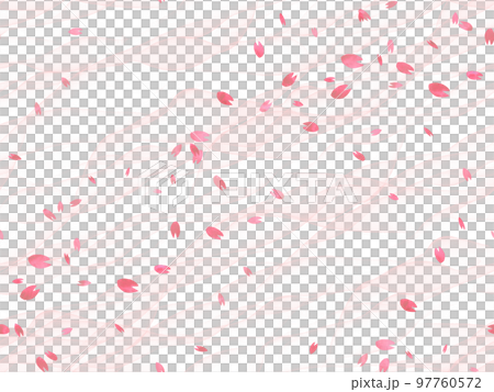 桜舞う（シームレス） 97760572
