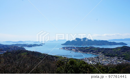 江田島　真道山千本桜の景色 97761441