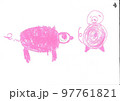 Pink pig, baby paintings 97761821