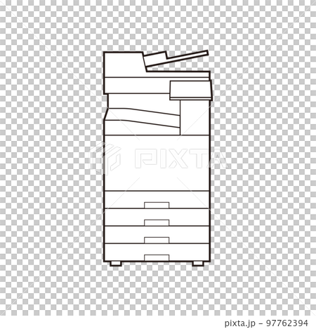 Illustration of a commercial printer 97762394