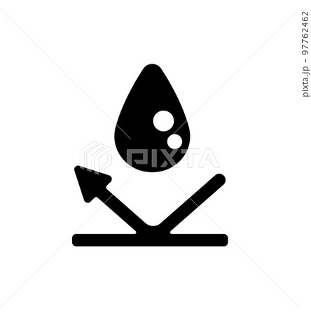 防水・撥水 (ウォータープルーフ) ベクターアイコンイラスト 97762462