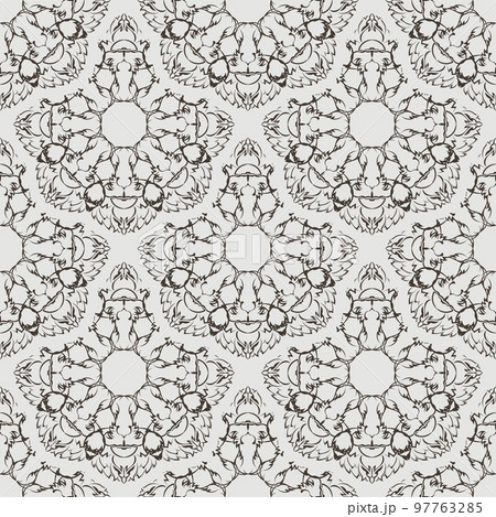 Seamless retro pattern background. Vector illustration 97763285