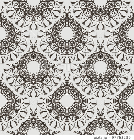 Vector seamless retro pattern background. Lace pattern.. 97763289