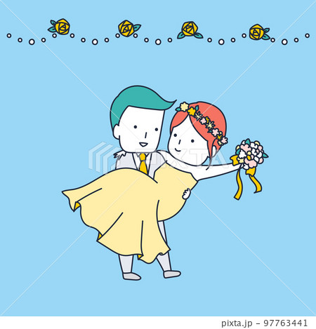 結婚式・ウェディング・マリッジ・ブライダルのイラスト素材 結婚式・ウェディング・マリッジ・ブライダルのイラスト素材 97763441