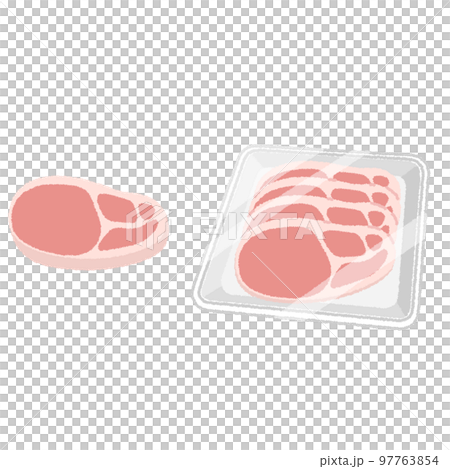豬肉(里脊肉)的插圖 豬肉(里脊肉)的插圖 97763854