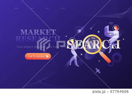 Market Research Web Page Design Template 97764606