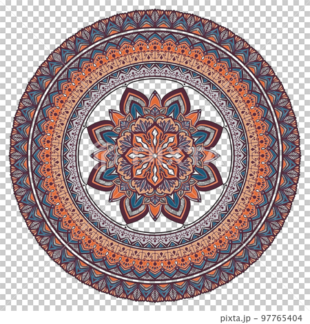 マンダラアート(ファンシー、立体的、幾何学模様) 97765404