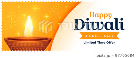 biggest sale and offer banner for festival of lights diwali 97765684