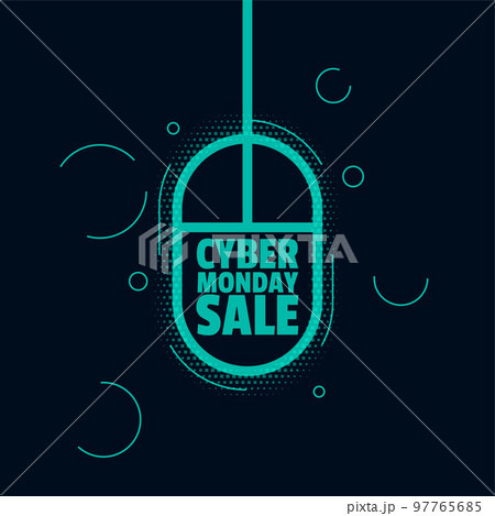 Cyber monday sale template banner for online shopping 97765685