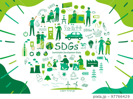 SDGs　持続可能な社会 97766429
