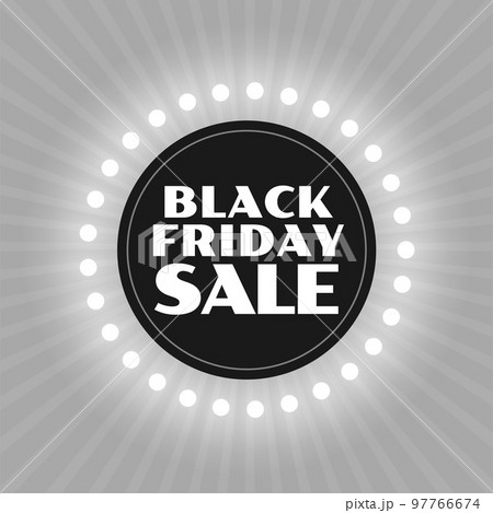 glowing black friday holiday sale template with light effect 97766674