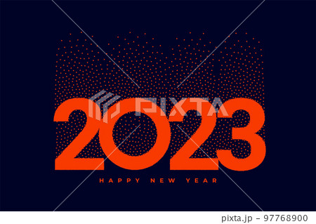 happy new year 2023 holiday banner in particle style 97768900