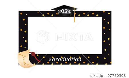 Rectangular photo frame for college and university graduates 97770508