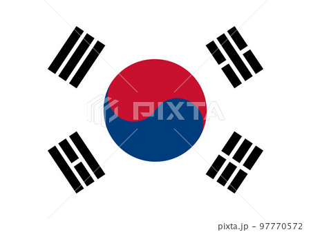 国旗ー韓国 KOREAー 国旗ー韓国 KOREAー 97770572