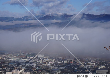 岡山県北 津山盆地に発生した雲海 岡山県北 津山盆地に発生した雲海 97770761