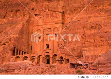 The Urn tomb, one of royal tombs in Petra, Jordan The Urn tomb, one of royal tombs in Petra, Jordan 97770827