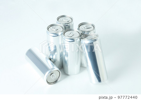 Concept of drink, blank cans with space for label 97772440