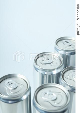 Concept of drink, blank cans, space for text 97772460
