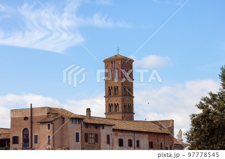 Old Historic Building in Downtown Rome, Italy. Old Historic Building in Downtown Rome, Italy. 97778545