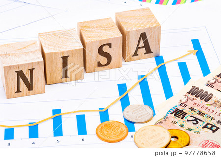 NISA（少額投資非課税制度）のイメージ素材 97778658