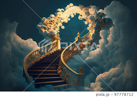 Stairway To Heaven Stock Illustrations – 2,963 Stairway To Heaven