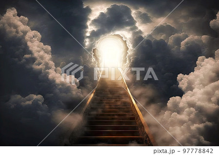 Gateway to paradise light at end of tunnel stairway to heaven Gateway to paradise light at end of tunnel stairway to heaven 97778842