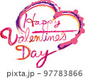 HappyValentine'sDay書き文字（カラー） 97783866