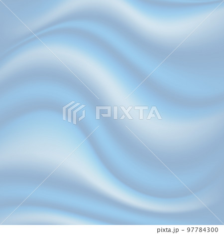 Vector of blue silk fabric background. Background drapery delicate blue silk and feathers. Vector illustration 97784300
