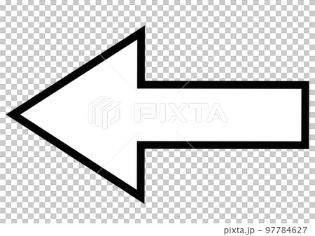 簡單的箭頭圖標白色 A 97784627