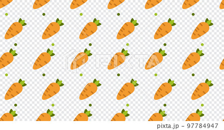 Carrot seamless pattern cute background. Vector cute carrots seamless pattern isolated. Carrot seamless background. Vector illustration Carrot seamless pattern cute background. Vector cute carrots seamless pattern isolated. Carrot seamless background. Vector illustration 97784947