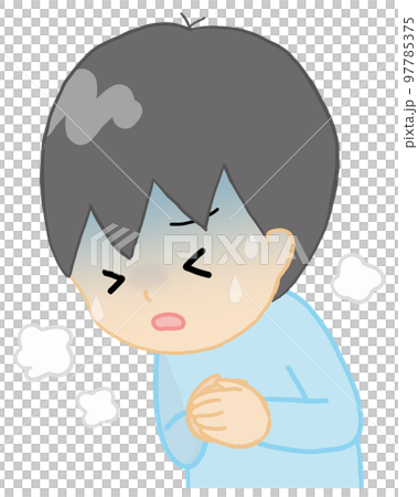 嚴重咳嗽的孩子（男孩） 97785375