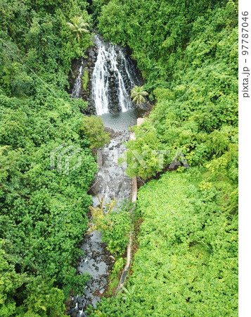 Kepirohi waterfall in Pohnpei, Micronesia 97787046