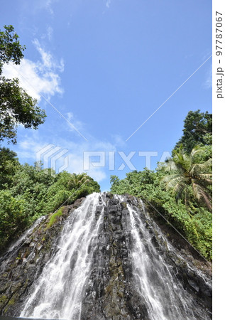 Kepirohi waterfall in Pohnpei, Micronesia 97787067