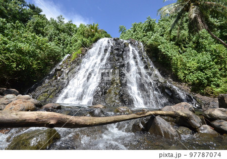 Kepirohi waterfall in Pohnpei, Micronesia 97787074