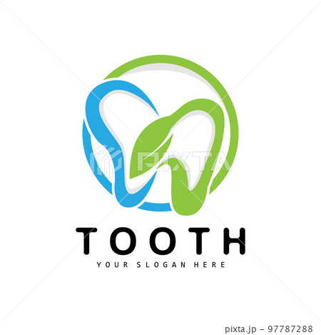 Tooth logo, Dental Health Vector, Care Brand Illustration Tooth logo, Dental Health Vector, Care Brand Illustration 97787288