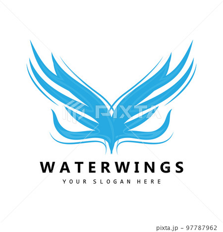 Water Wave Logo, Earth Element Vector, Water Wings Logo Design Style, Brand Icon, Sticker Water Wave Logo, Earth Element Vector, Water Wings Logo Design Style, Brand Icon, Sticker 97787962