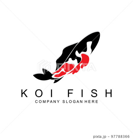Koi Fish Logo Design, Ornamental Fish Vector, Aquarium Ornament Illustration Brand product Koi Fish Logo Design, Ornamental Fish Vector, Aquarium Ornament Illustration Brand product 97788366
