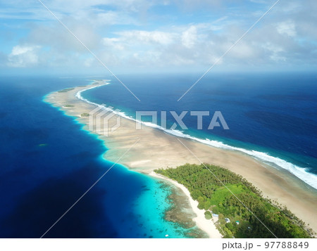 Majuro atoll and Majuro town in Marshall islands Majuro atoll and Majuro town in Marshall islands 97788849