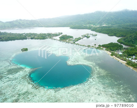 The blue hall in Kosrae, Micronesia The blue hall in Kosrae, Micronesia 97789010