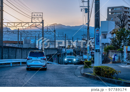 神奈川県小田原市の都市風景　鴨宮駅 97789174