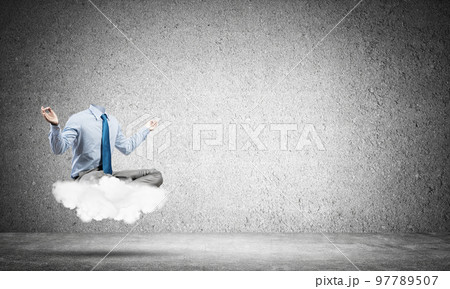 Businessman without head 97789507