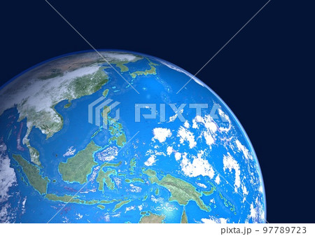 東南アジア 東南アジア諸国連合 メラネシア諸国 青い海 背景に星ナシ(3DCGイメージ) 東南アジア 東南アジア諸国連合 メラネシア諸国 青い海 背景に星ナシ(3DCGイメージ) 97789723