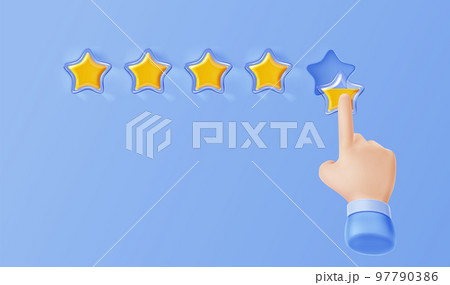 Service rating, customer feedback concept 97790386
