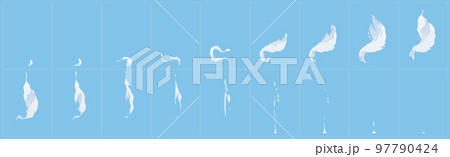 Milk splash animation, sprite, liquid splatters 97790424