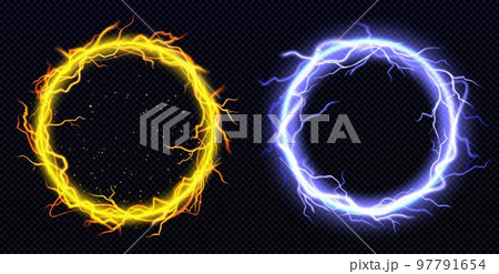 Set of round lightning frames png Set of round lightning frames png 97791654