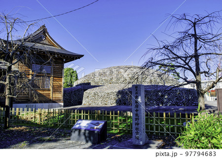東京都　武蔵府中熊野神社古墳　上円下方墳　国史跡 97794683