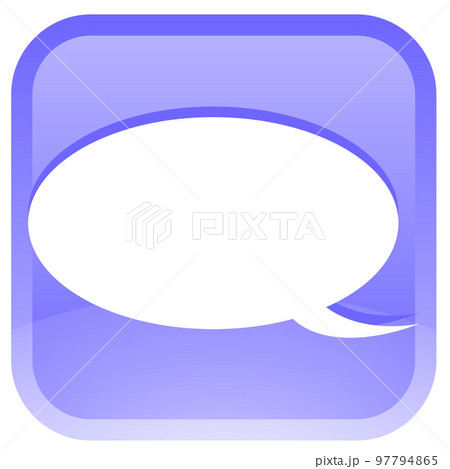 楕円吹き出し　アイコン　紫グラデーション 97794865