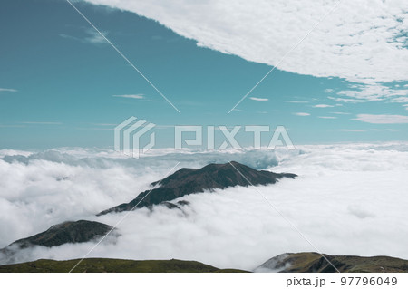 白山の登山風景 97796049