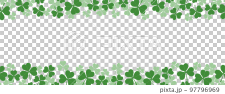 クローバーのシームレスな背景イラスト クローバーのシームレスな背景イラスト 97796969