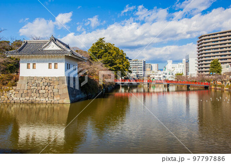 日本100名城 小田原城 隅櫓と学橋 日本100名城 小田原城 隅櫓と学橋 97797886